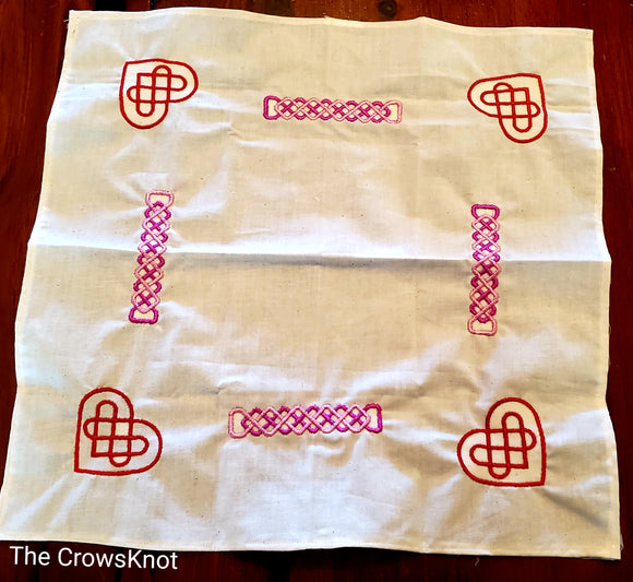 Celtic Heart Knots Altar Cloth - The Crows Knot
