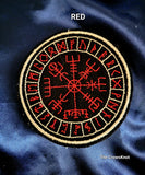 Iron-on Vegvisir Rune Circle Patch - The Crows Knot