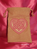 Celtic Heart Knot Tarot Bag - *Valentine's Special* - The Crows Knot