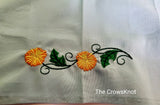 Dandelion Wish * Embroidered Altar Cloth *Table Runner* Blue * - The Crows Knot