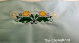 Dandelion Wish * Embroidered Altar Cloth *Table Runner* Blue * - The Crows Knot