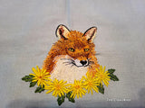 Fox and Dandelions Altar Cloth * Loki's Bloom - The Crows Knot