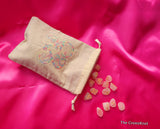 Heart Swirl and Flowers Tarot/Rune Bag * Valentines Special * - The Crows Knot