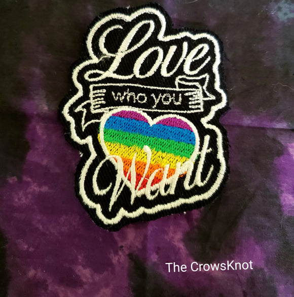 Iron-On Rainbow Pride Love Patch - The Crows Knot