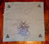 Embroidered Altar Cloth * Odin* All Father * Heathen * Asatru * Pagan - The Crows Knot