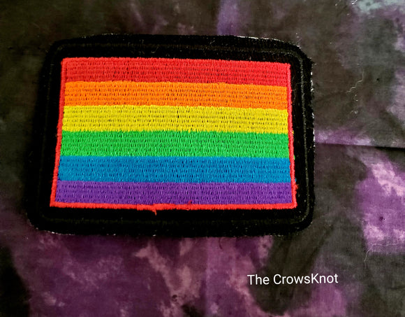 Iron-on Rainbow Pride Flag Patch - The Crows Knot