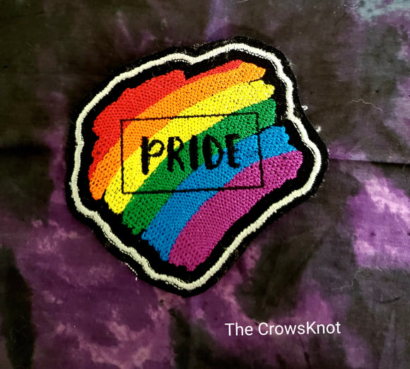 Iron-On Pride Paint Patch - The Crows Knot