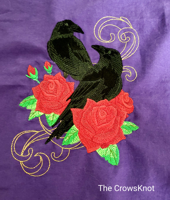 Ravens and Roses Altar Cloth * Morrigan* - The Crows Knot