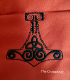 Embroidered Altar Cloth * Thor * Heathen * Asatru * Pagan - The Crows Knot