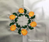 Dandelion Wish * Embroidered Altar Cloth *Table Runner* Blue * - The Crows Knot
