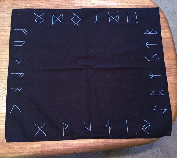 Elder Futhark Rune Altar Cloth.