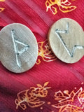 Hand-Carved Elder Futhark Runes.