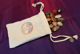 Hand Embroided World Tree Rune/Tarot Bag.