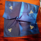 Blue/Silver Triple Horn Altar Cloth.