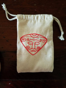 Embroidered Snaptun Loki Tarot/Rune Bag.