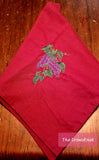 Embroidered Dionysus Wine Grapes Altar Cloth.